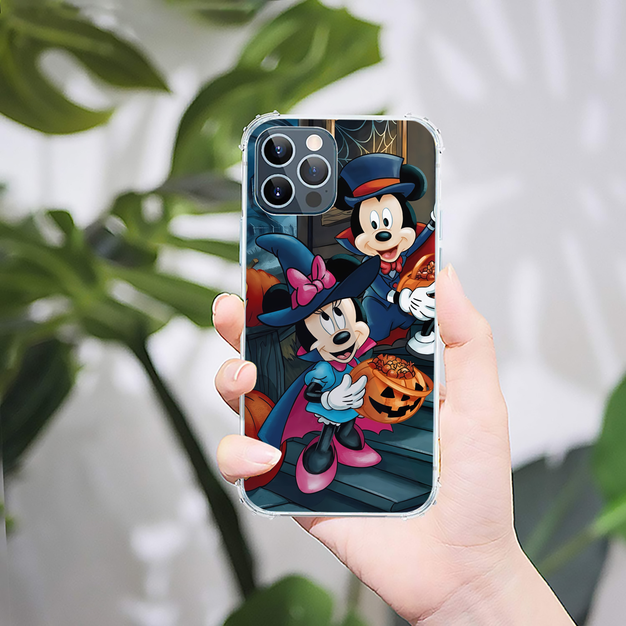 （画像用） ミッキーマウス Mickey Mouse 【iPhone 12シリーズ対応】透明スマホケース（クリアソフトケース）